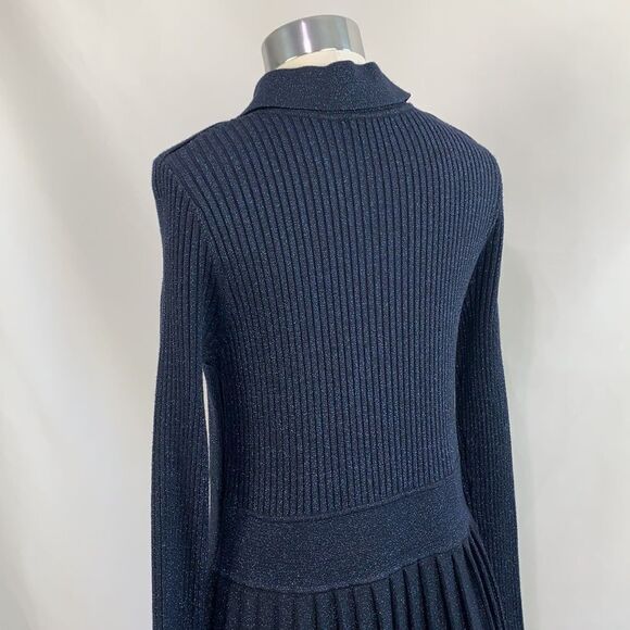 Sara Navon blue sparkly pleated midi dress - Picture 7 of 9